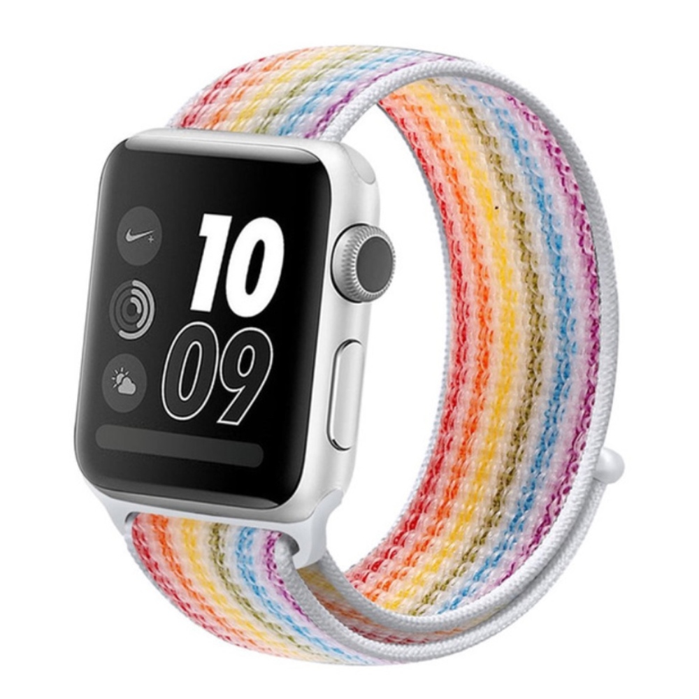 NEW RAINBOW Strap Loop Band FOR Apple Watch - Picture 2 of 5
